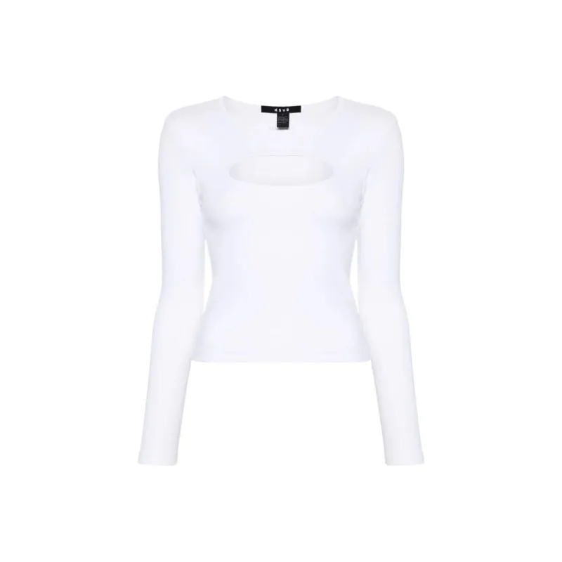 Ksubi Cut out Ribbed Top-0