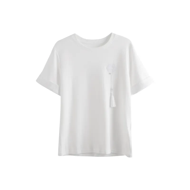 Olrain T Shirts Women's Ecru-0