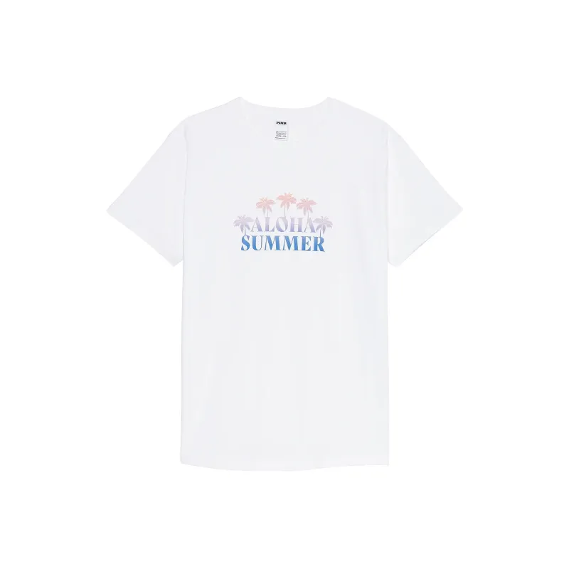 Victoria's Secret T-Shirt Women's Optical White-Summer-0
