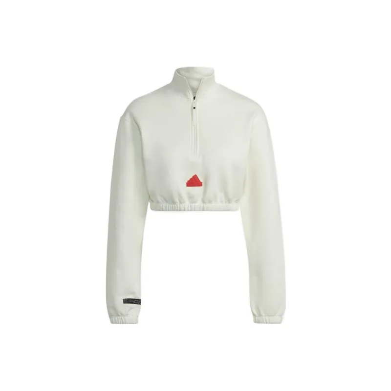 Adidas Originals Sweatshirt Coat Women's White-0