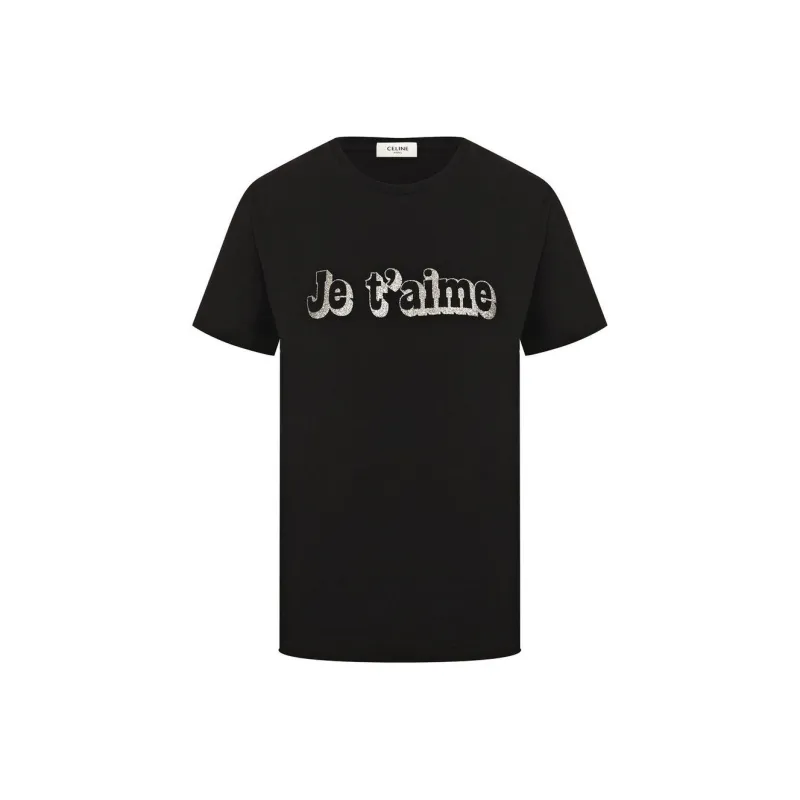 CELINE T-Shirts Women's Black-0