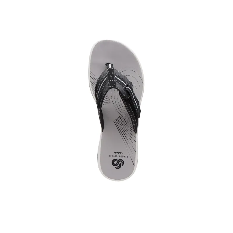 Clarks Abrasion Resistant Flip Flops Women's Black-3