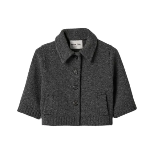 MIU Discover miu Knitwear Women's Gray Limestone Gray