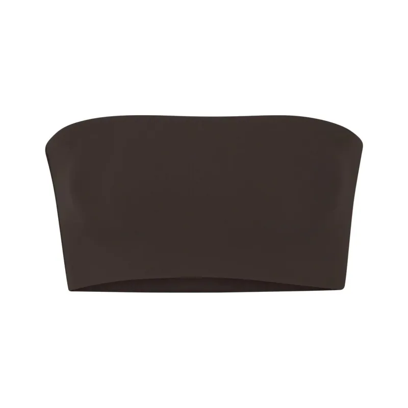 SKIMS FITS EVERYBODY BANDEAU Strapless Top Women's ESPRESSO/Espresso Color-0