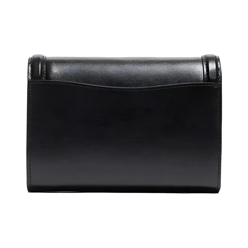 COACH Hutton Calfskin Handheld Wallet Women's Black-1