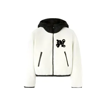PALM ANGELS Monogram Cozy Ski Jacket White