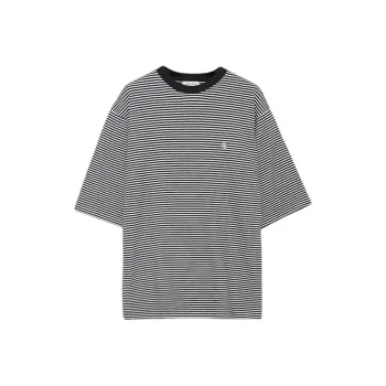 Anine Bing Bo Stripe Print Crewneck T Shirt