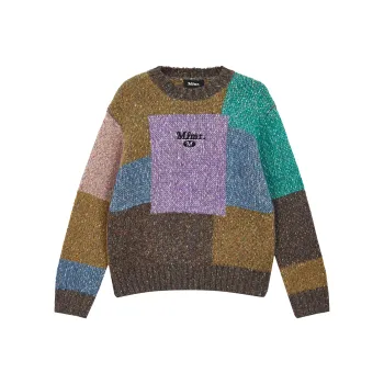 MLMR Knitwear Women's Brown Floral Gray