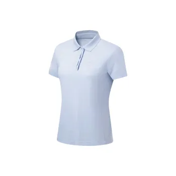 LiNing Fitness Series Polo Shirt Women's Sky Feather Blue