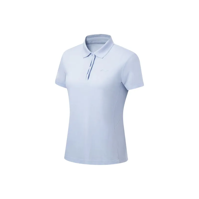 LiNing Fitness Series Polo Shirt Women's Sky Feather Blue-0