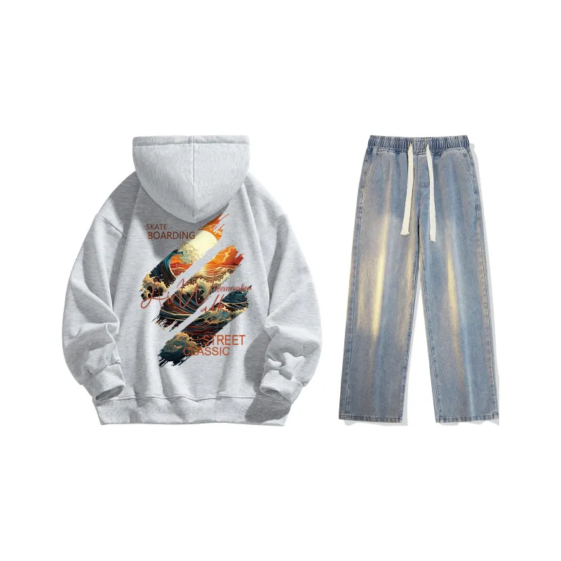 Airwalk Sweatshirt Set Unisex Black-20