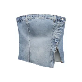 ZARA Strapless Top Women's Blue