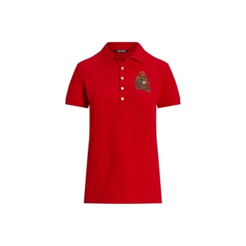 LAUREN RALPH LAUREN FW23 Polo Shirt Women's Red