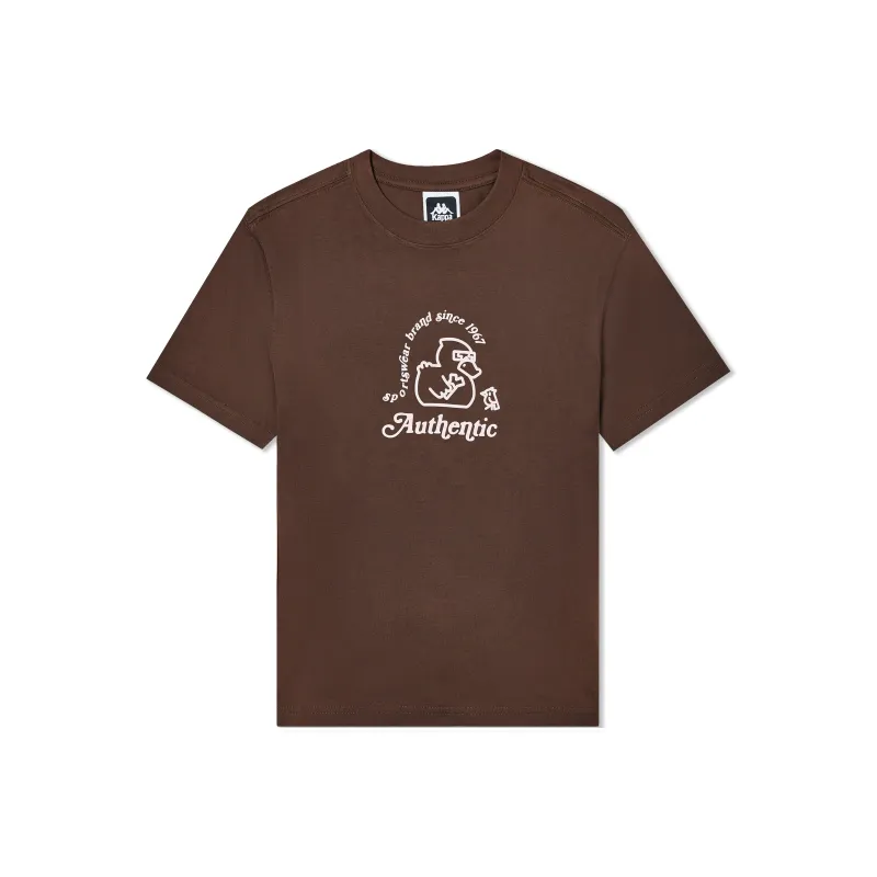 Kappa Summer Regular T-Shirt Women's Dark Chocolate Brown-0