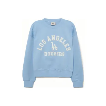 MLB Los Angeles Dodgers Sweatshirt Women's Cream Blue