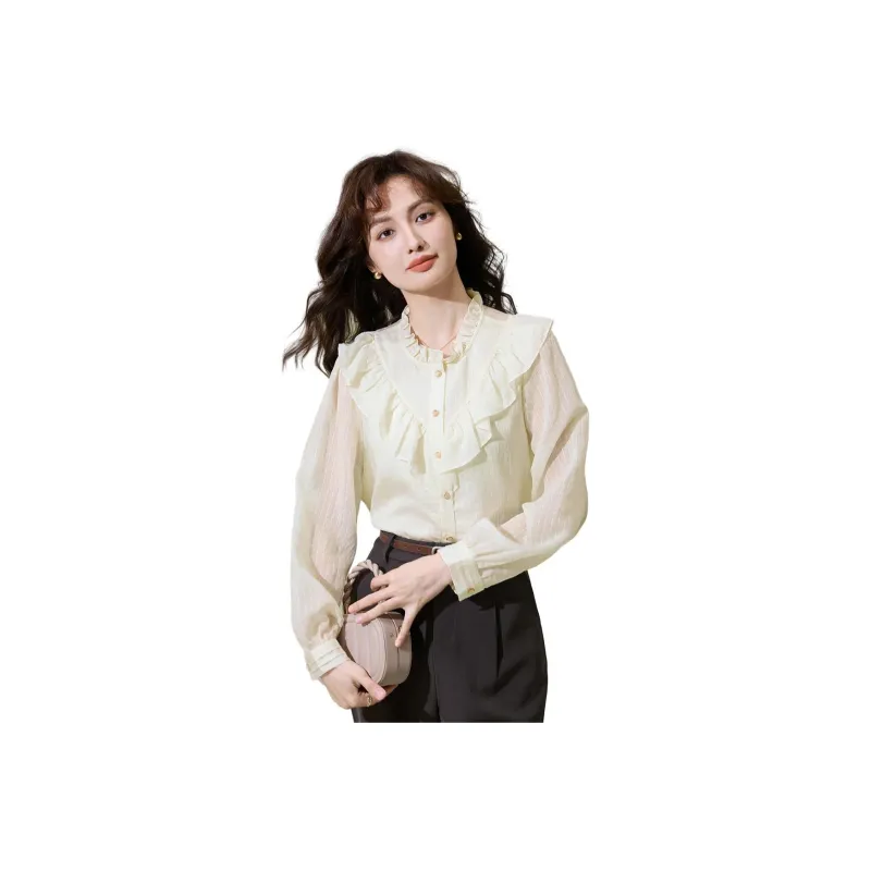 SMEN Shirts Women's Beige-0