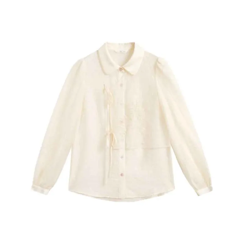 ZIHAN Shirt Women's Pale Jade White-0