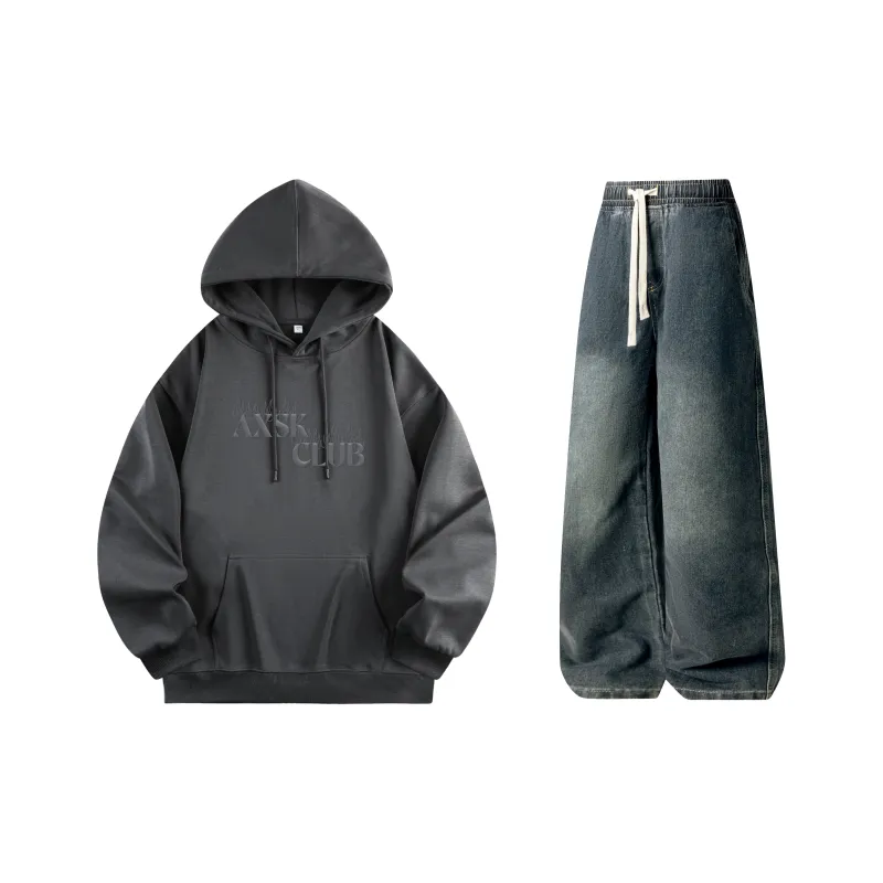 A.X.S.K Sweatshirt Sets Unisex-50