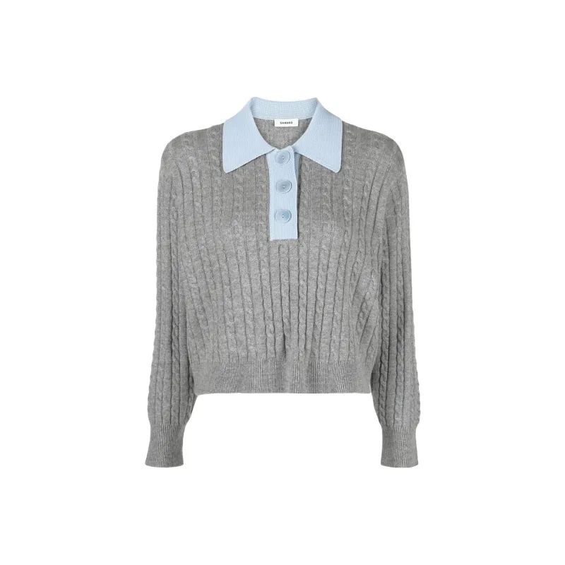 Sandro FW22 Sweater Women's Gray-0