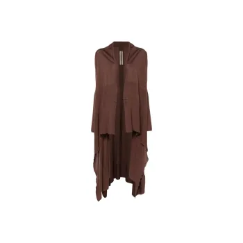 RICK OWENS Open-front Virgin Wool Cardigan