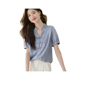 Mo Han Yi Mei Shirt Women's Sea Salt Blue