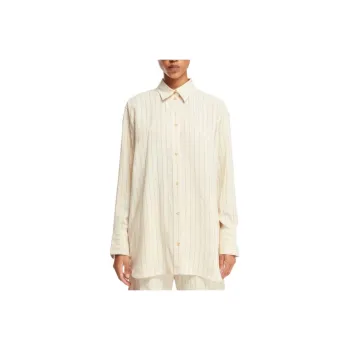 TOTEME Round Hem Pinstriped Shirt