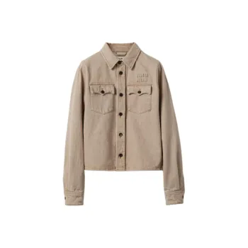MIU MIU Button-Up Denim Shirt