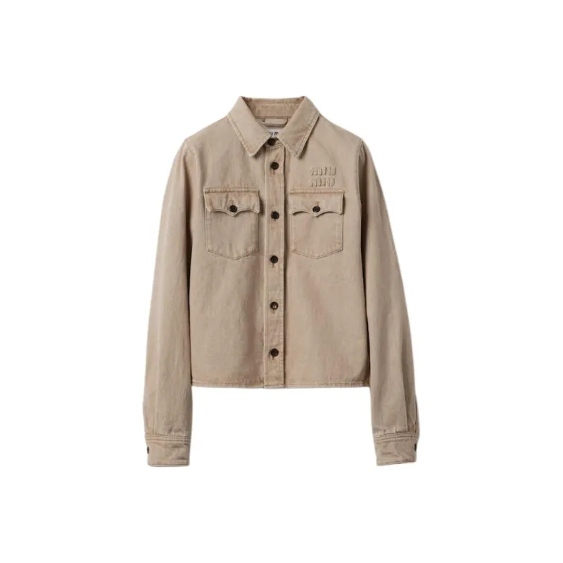 MIU MIU Button Up Denim Shirt-0