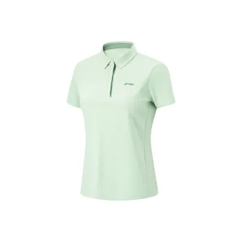 LiNing Fitness Series Polo Shirt Women's Ice Fat Green