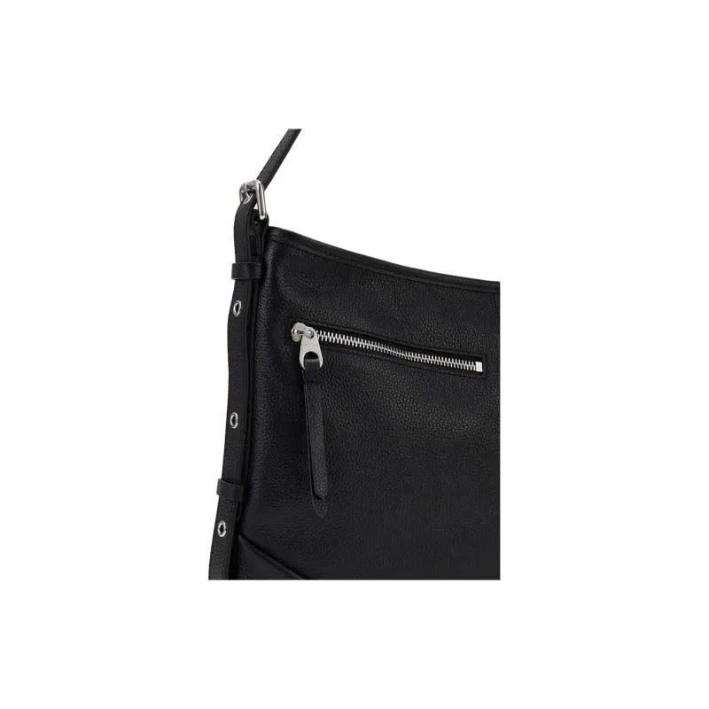COCCINELLE Fabric With Cow Leather Shoulder Bag Large Size Women's-5
