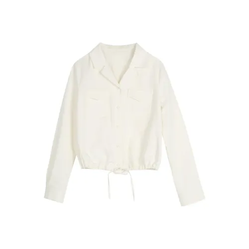Painting system Shirts Women's Beige