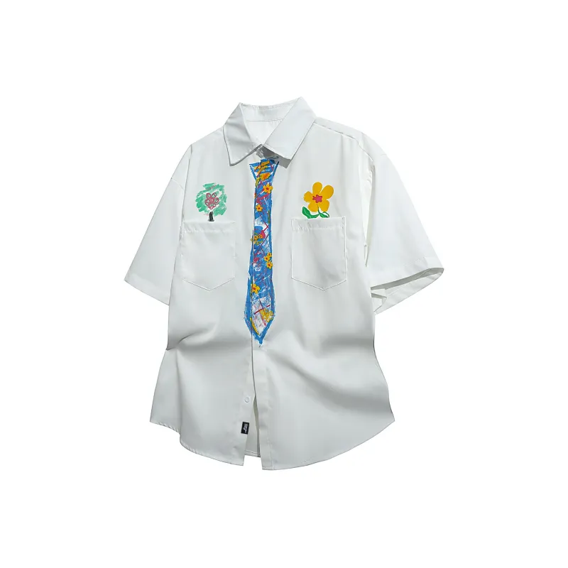 FAKE VINTAGE Shirt Unisex White-0