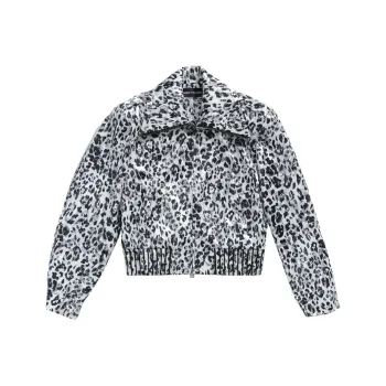 Bimba Y Lola X Palomo Leolapiz Satin Cropped Jacket