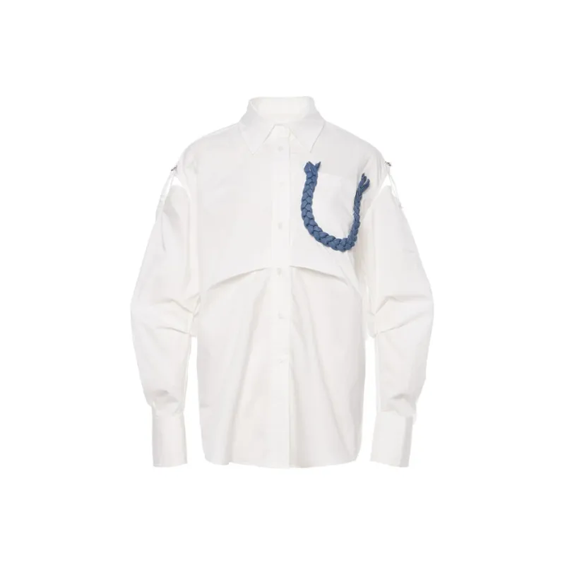 FLONAKED Shirts Women's White-0