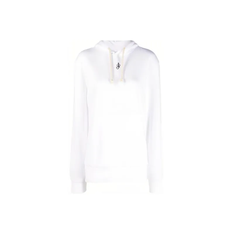 JW Anderson Logo Embroidered Drawstring Hoodie-0