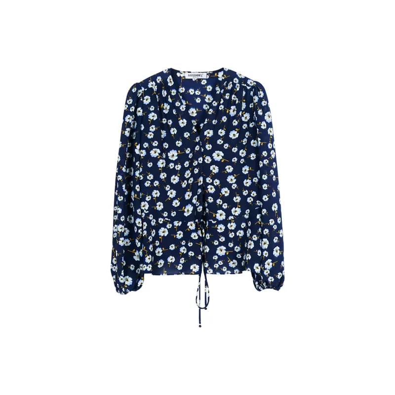 MISSSHINE Shirts Women's Navy Blue-0