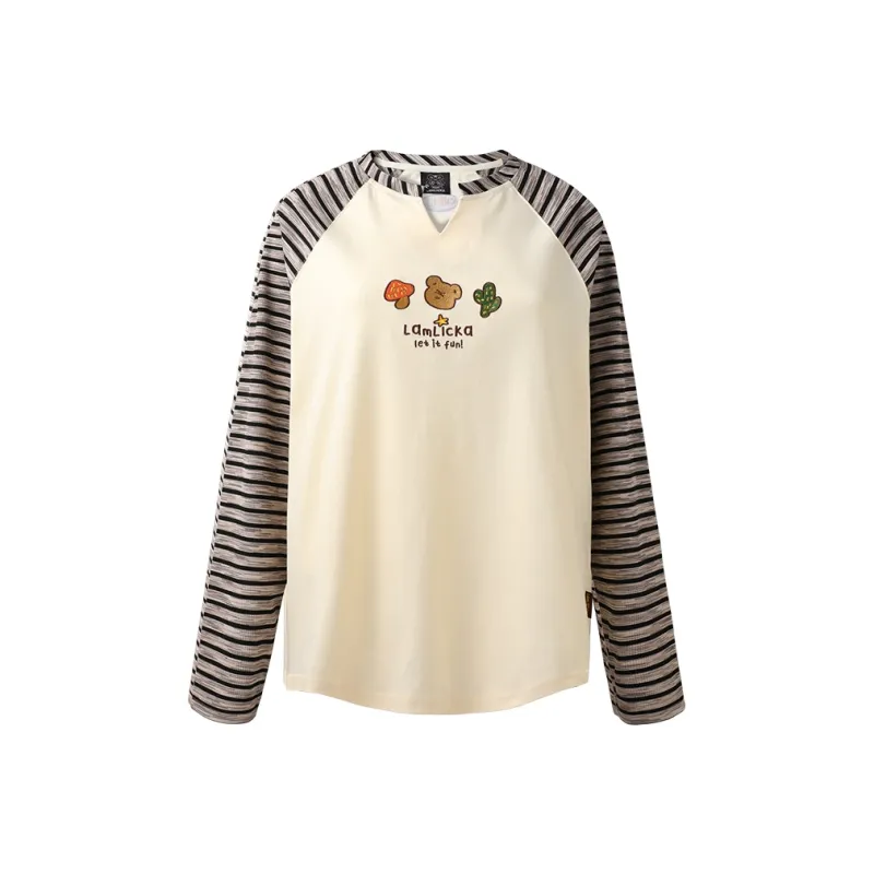 LAMLICKA T Shirt Women's Apricot-0