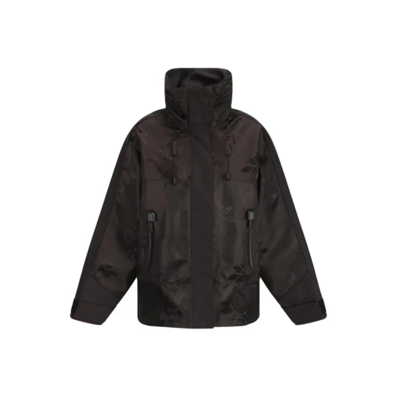 PRADA Patterned Jacquard High Neck Padded Jacket-0