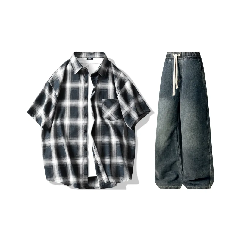 A.X.S.K Shirt Matching Set Unisex-40
