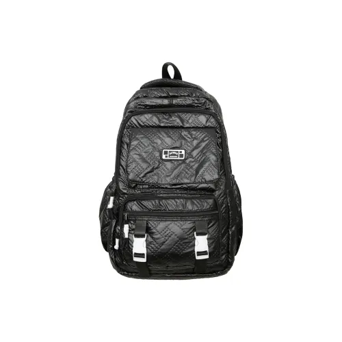 H YXIANG Pearlescent Release Film Embossed Backpack Unisex Multicolor
