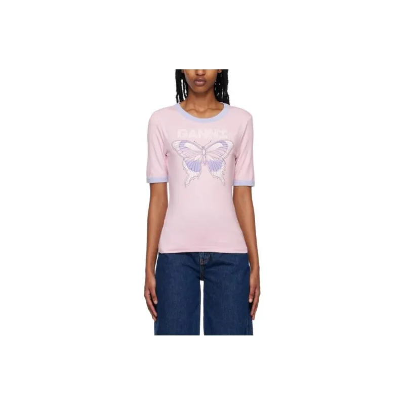 GANNI T Shirts Women's Pink-0