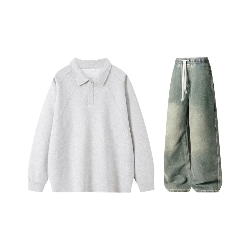 A.X.S.K Sweatshirt Sets Unisex-20