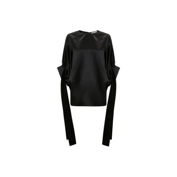 JW Anderson Strap Detailed Crewneck Blouse