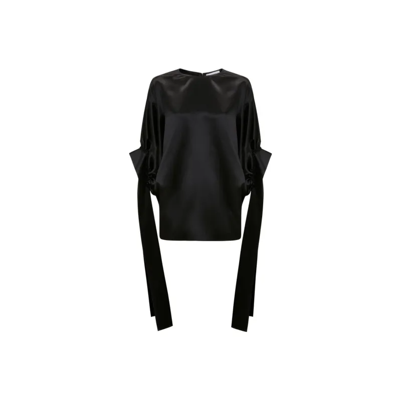 JW Anderson Strap Detailed Crewneck Blouse-0