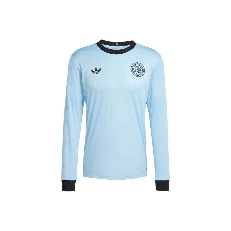 Adidas Originals ANNIVERSARY SS25 Soccer Jersey Men's Clear Blue/Black-0