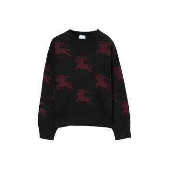 Burberry Ekd Patterned Jacquard Jumper