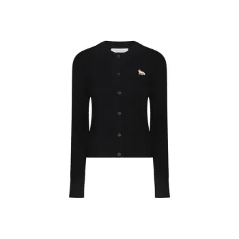 Maison Kitsune Baby Fox Patch Knit Cardigan
