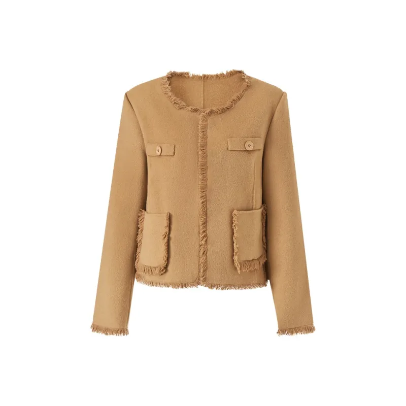 Katie Ermilio Jacket Women's Camel-0