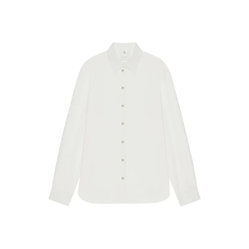 Givenchy Sheer Collared Button Up Shirt-0