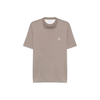 Brunello Cucinelli Logo print T shirt